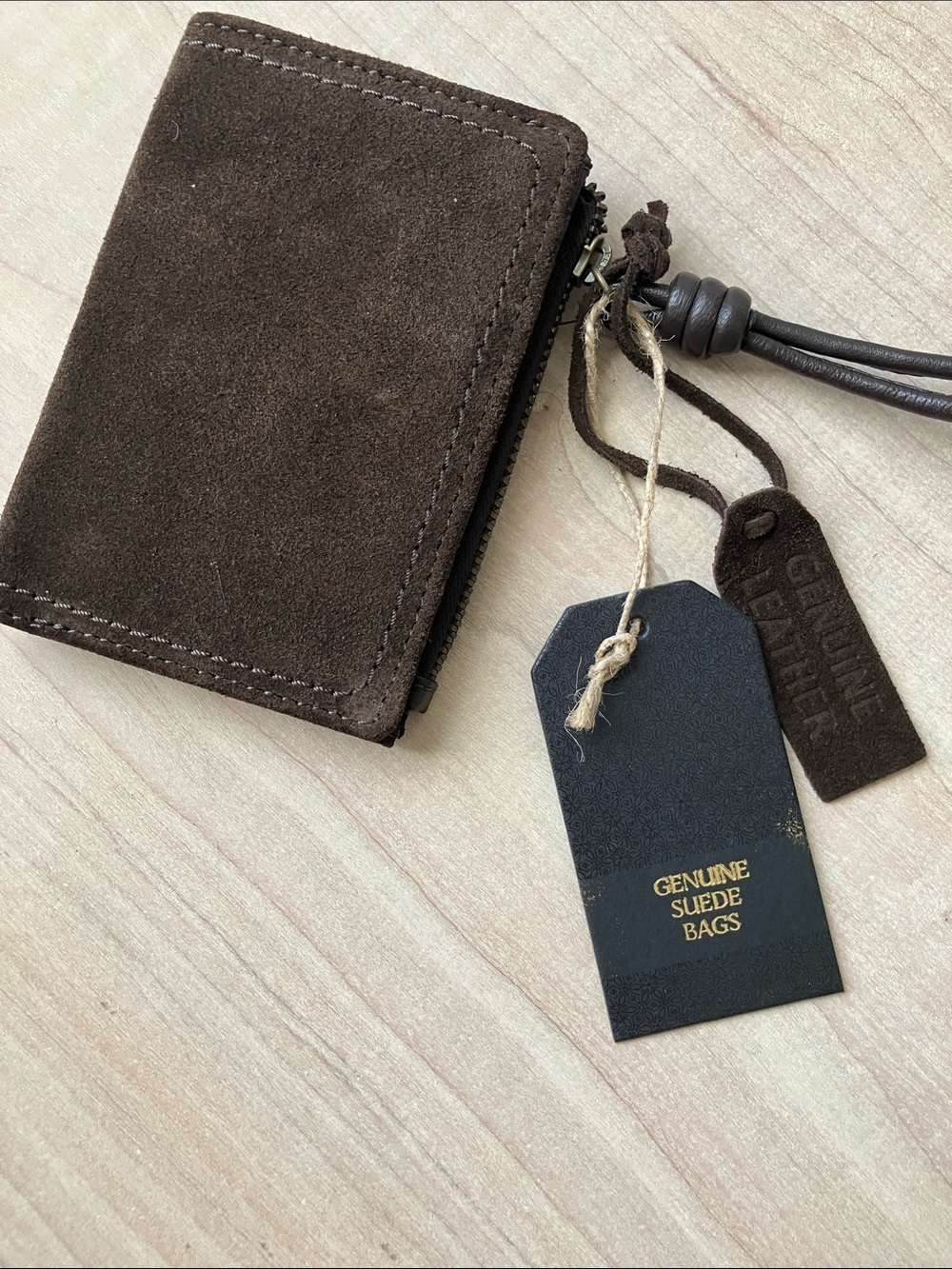 KANE-M Genuine Suede Wristlet (NWT)